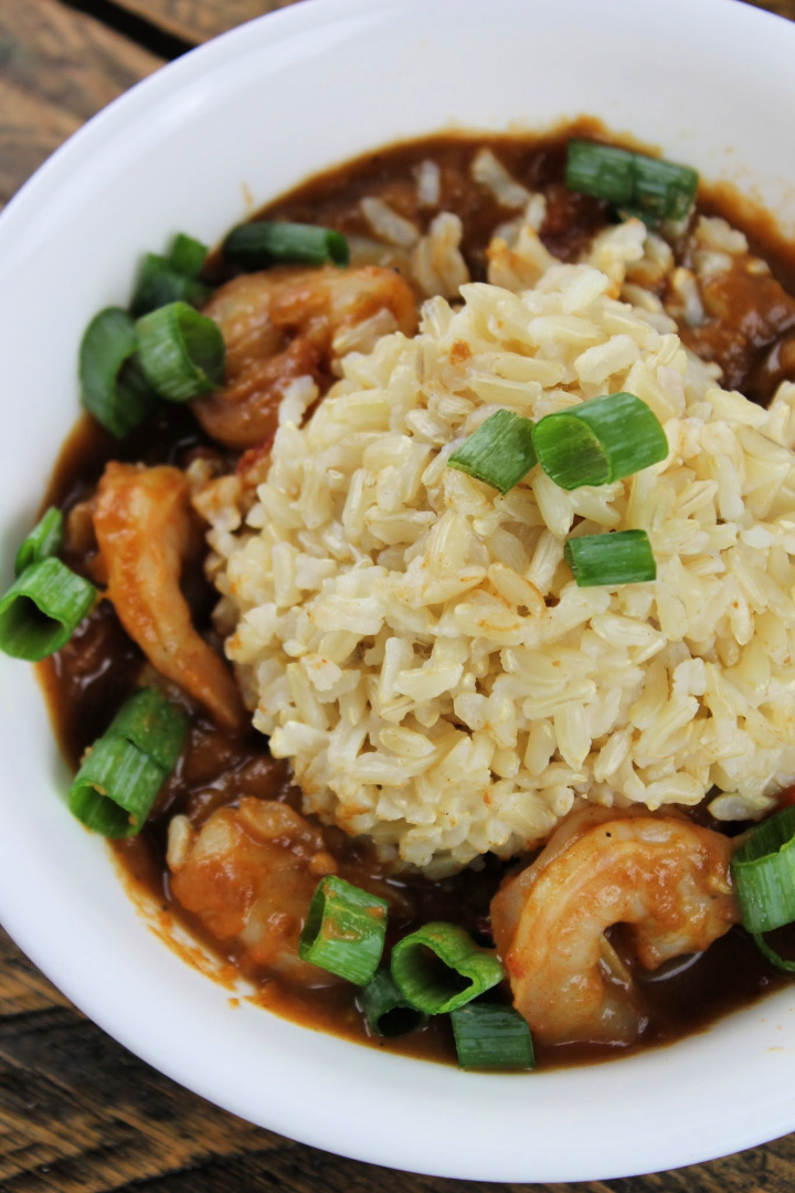 shrimp, turkey, and sausage etouffee