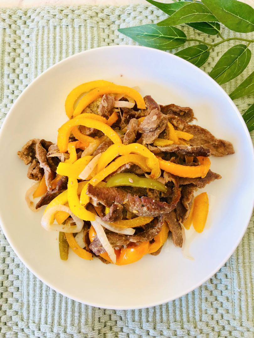 Sheet Pan Chili Lime Beef Fajitas Roscoe's Recipes