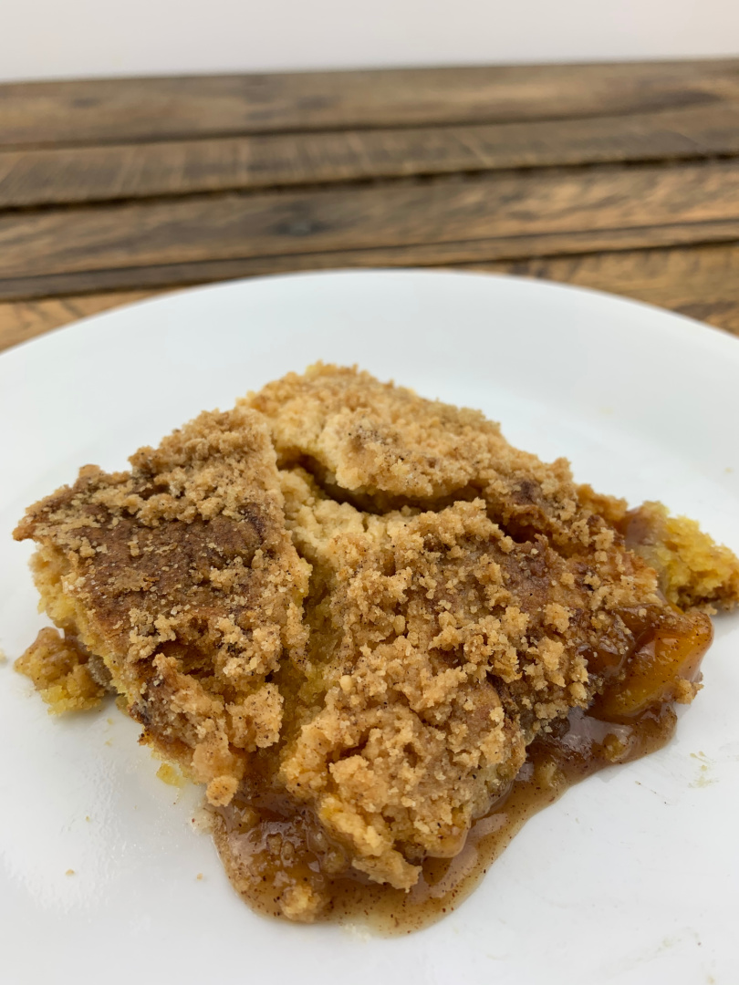 Easy Peach Cobbler Dump Cake Recipe