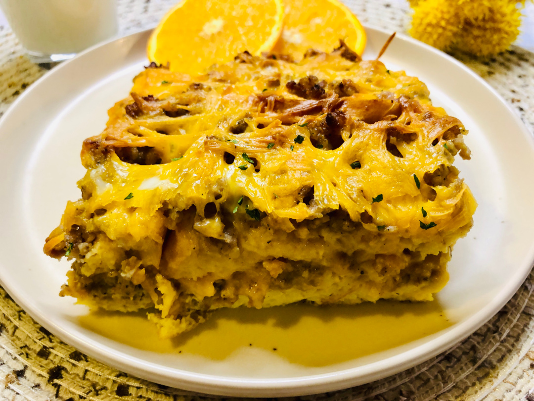 French Bread Egg Casserole