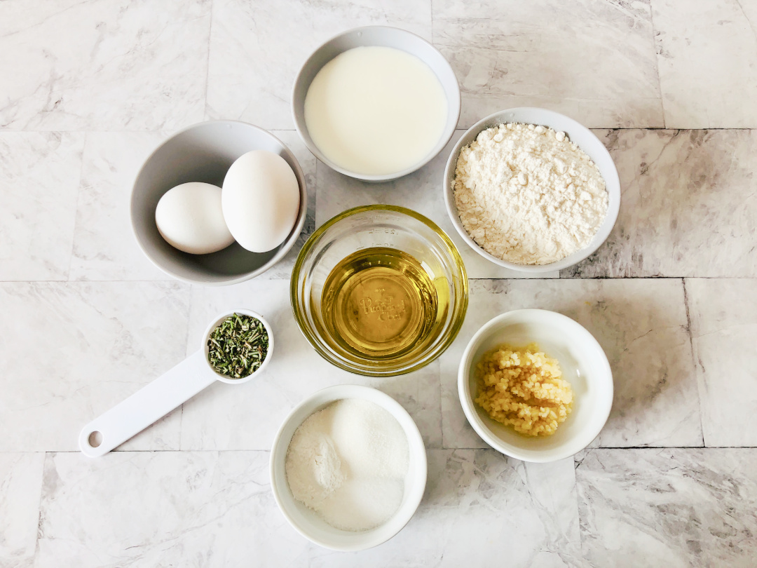 Rosemary Olive Oil Bread with Herb Butter