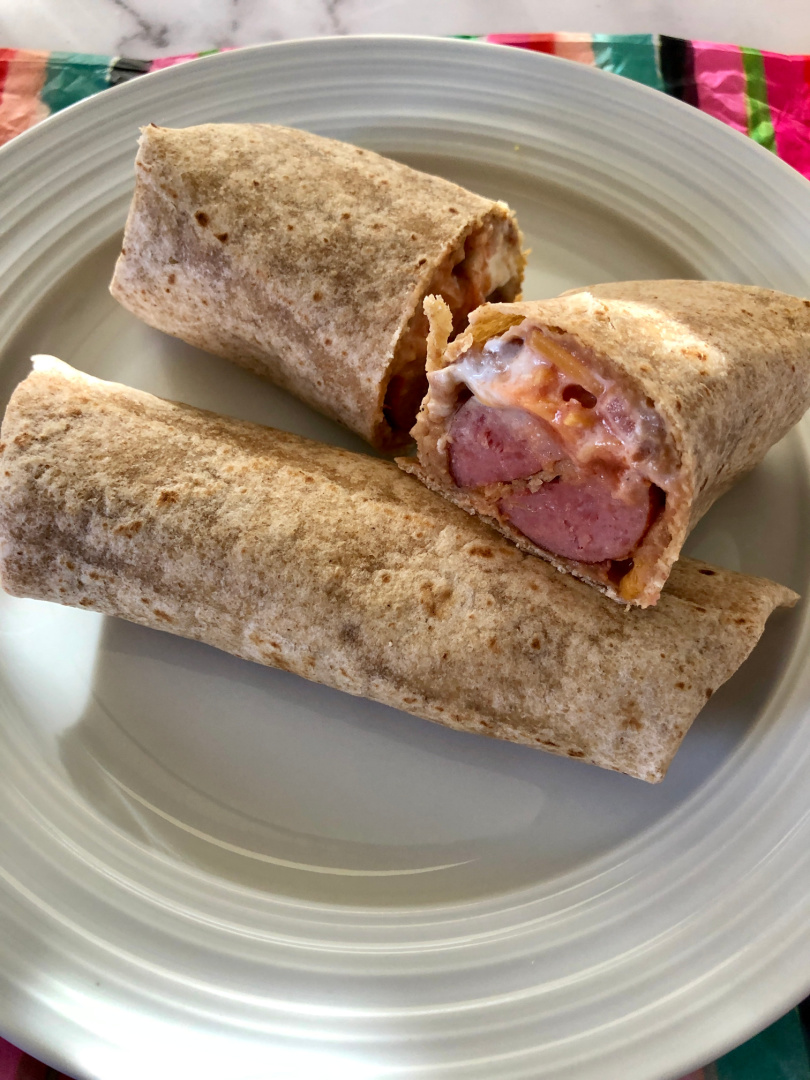 Sausage and Bean Burrito