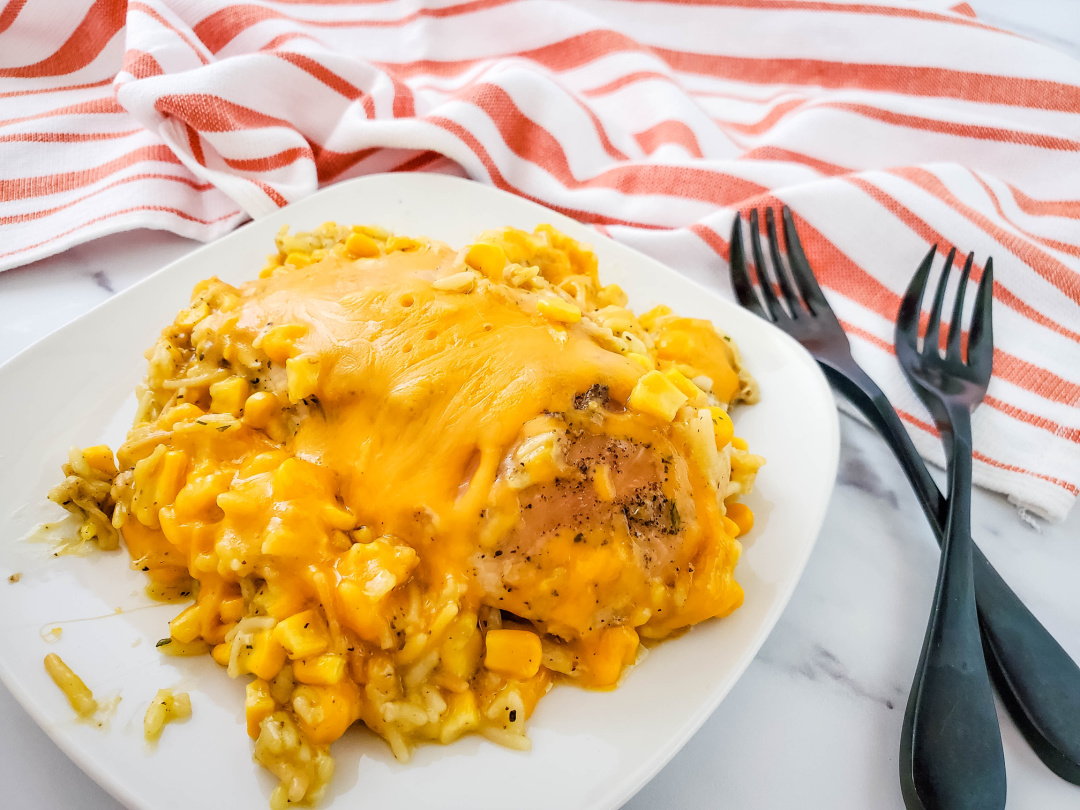 Slow Cooker Cheesy Chicken and Rice