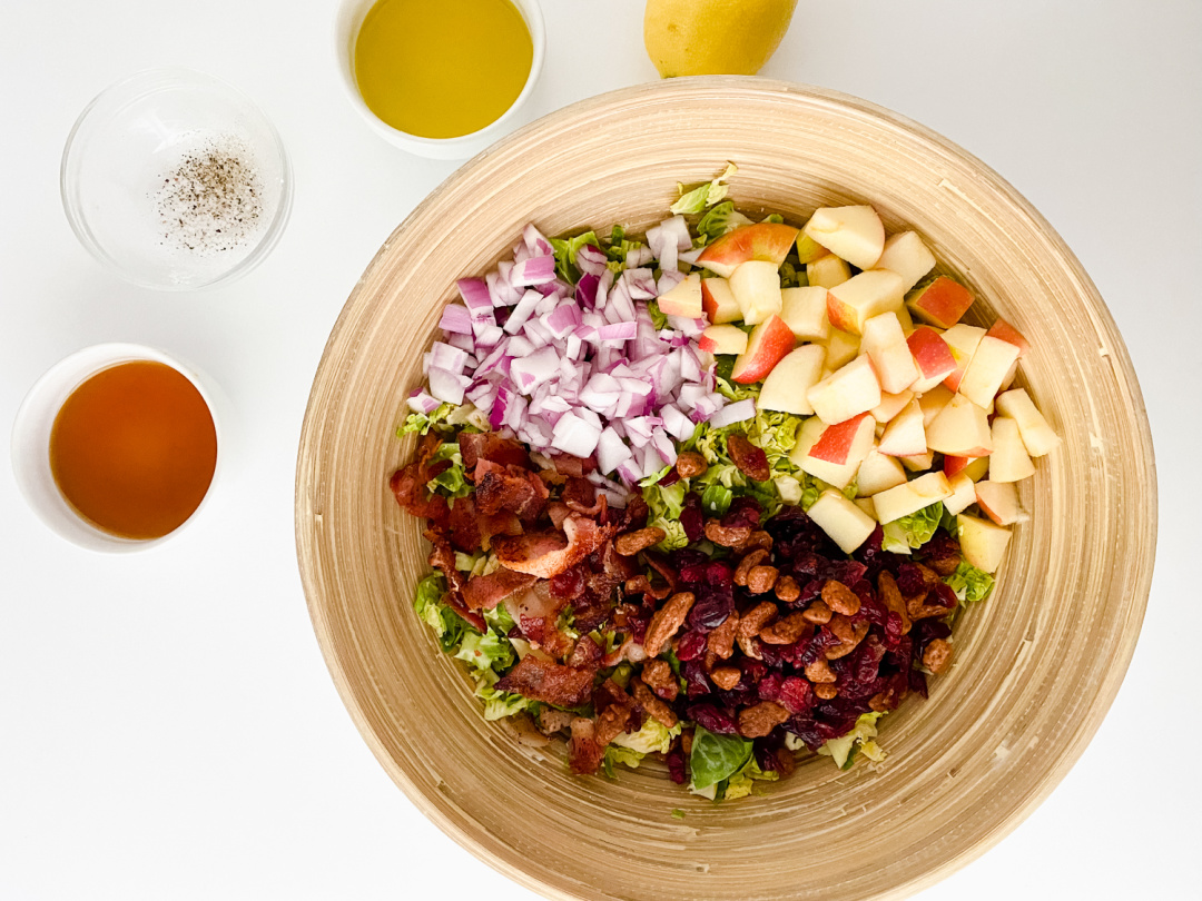 Brussels Sprouts Salad with Maple Vinaigrette