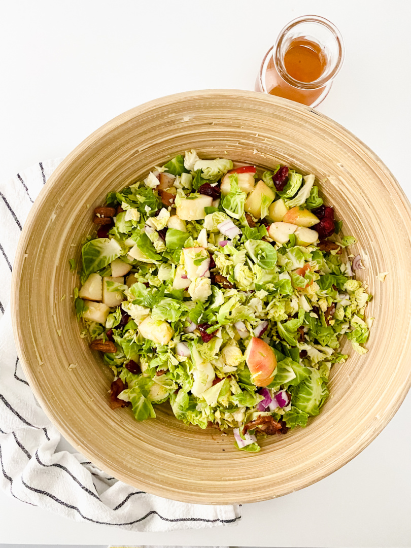 Brussels Sprouts Salad with Maple Vinaigrette