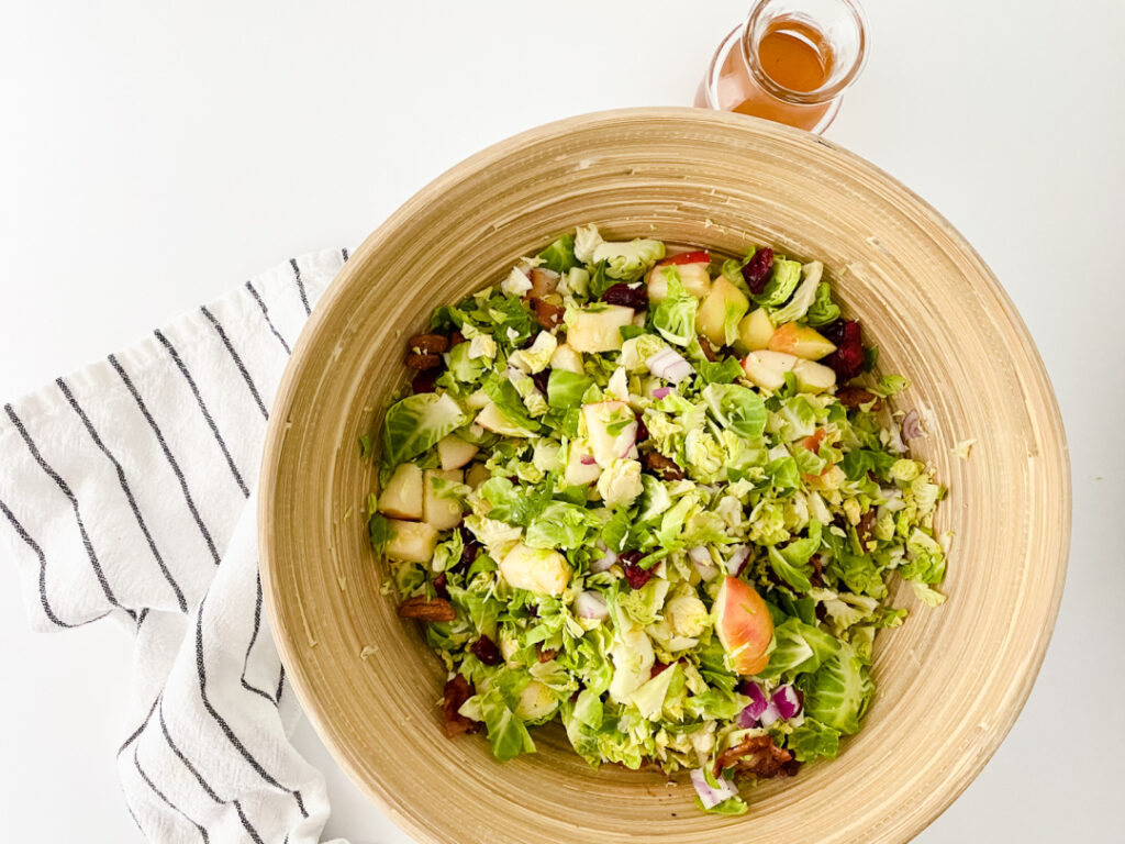 Brussels Sprouts Salad with Maple Vinaigrette