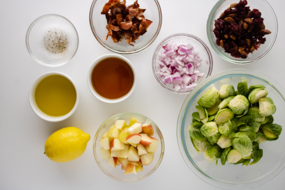 Brussels Sprouts Salad with Maple Vinaigrette