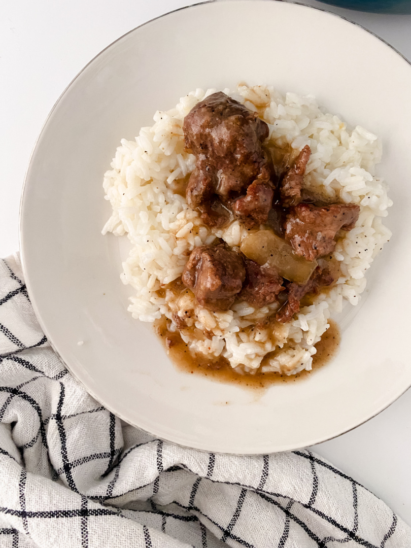 Dutch Oven Beef Tips