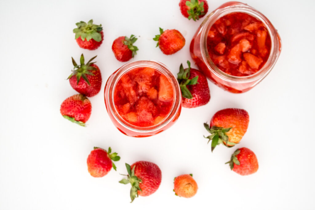 homemade strawberry preserves