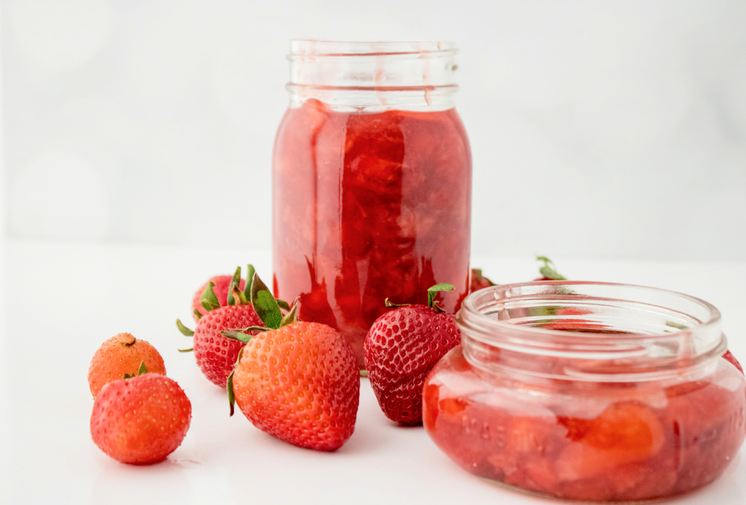 homemade strawberry preserves