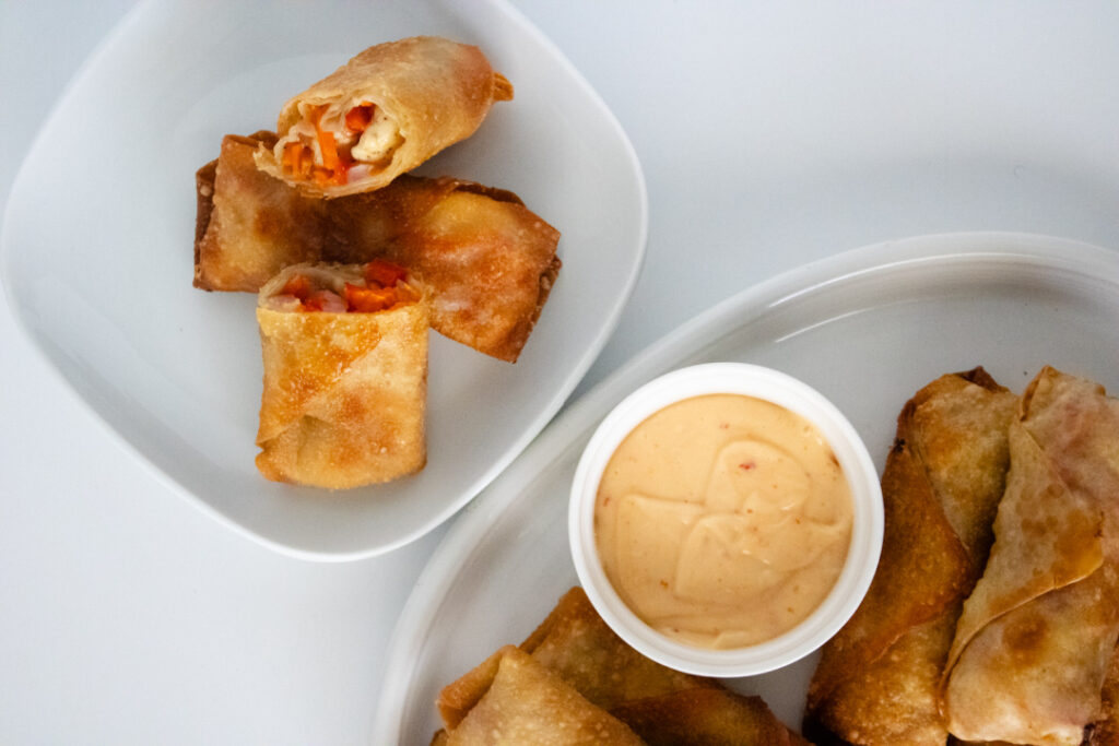 sweet chili chicken egg rolls