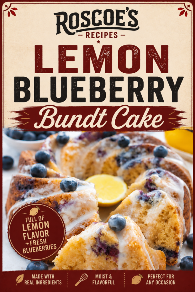 Lemon Blueberry Bundt Cake
