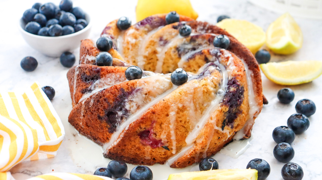 lemon blueberry bundt cake