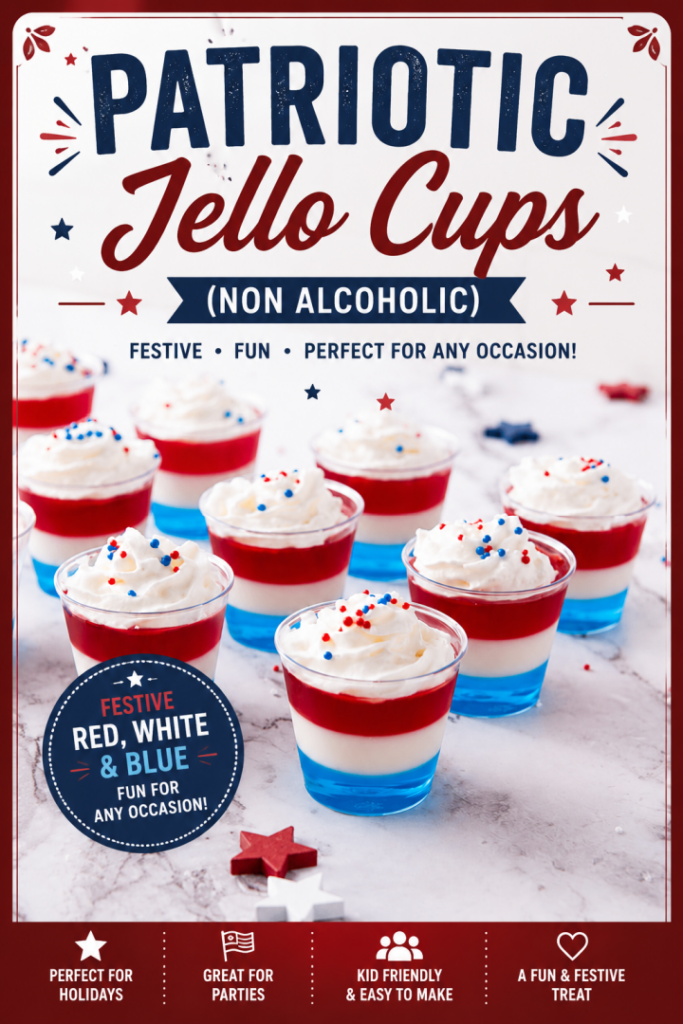 Patriotic Jello Cups