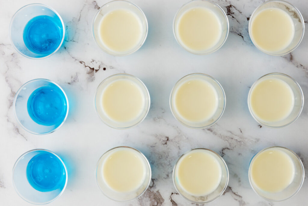 patriotic jello cups (Non Alcoholic)