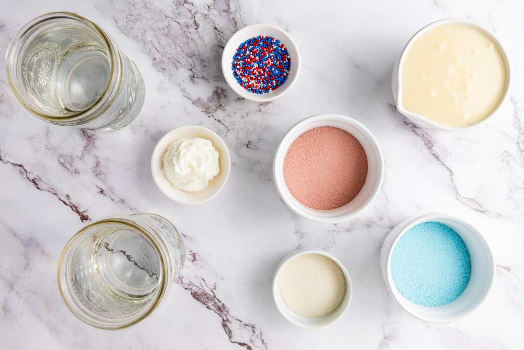 patriotic jello cups